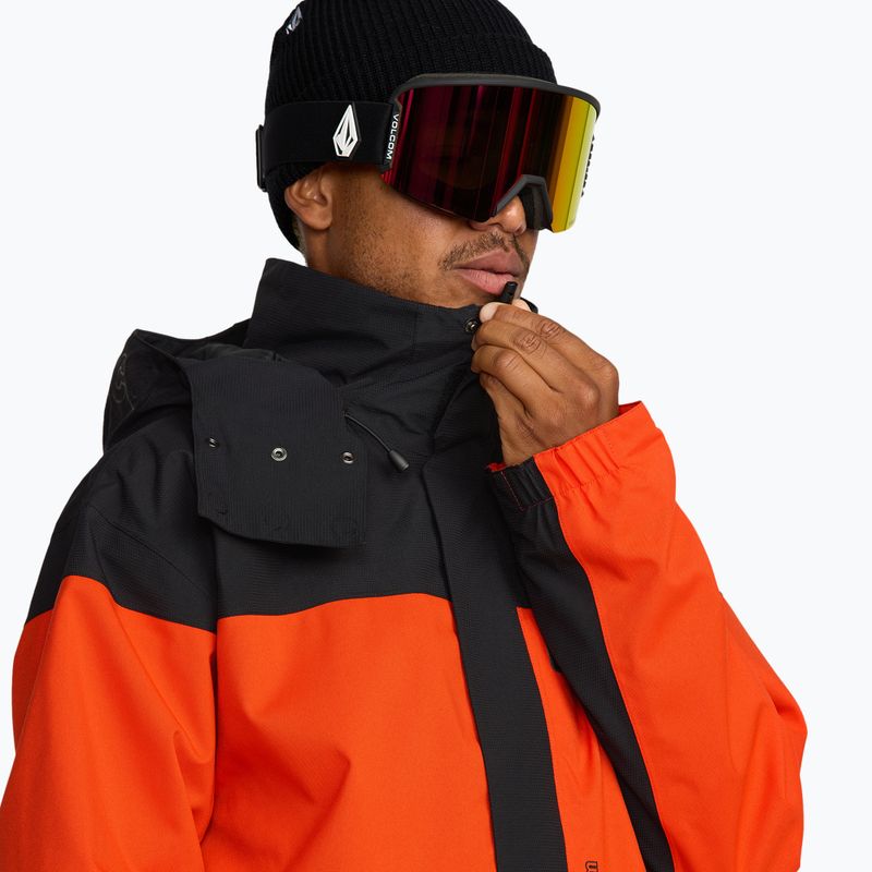 Giacca da snowboard uomo Volcom Kleveland orange shock 7