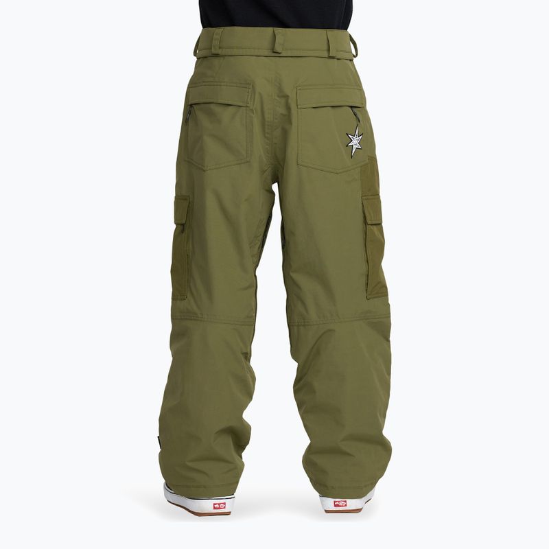 Pantaloni da snowboard uomo Volcom Longo GTX dark olive 3