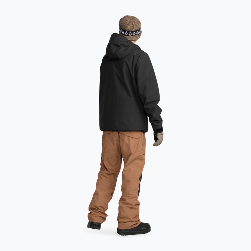 Pantaloni da snowboard uomo Volcom Roan earth brown 4