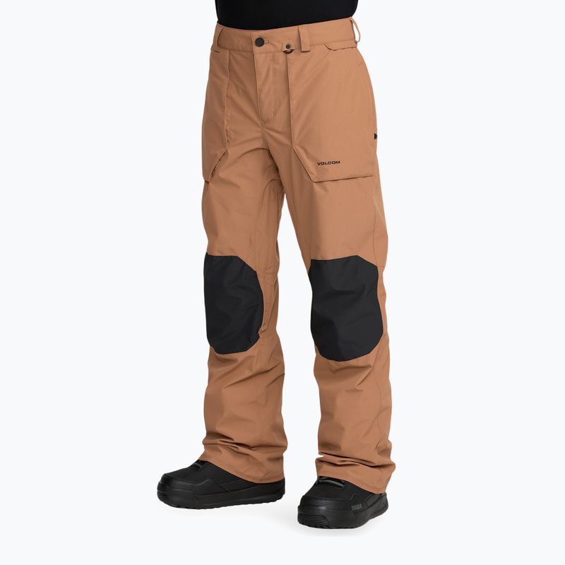 Pantaloni da snowboard uomo Volcom Roan earth brown 5