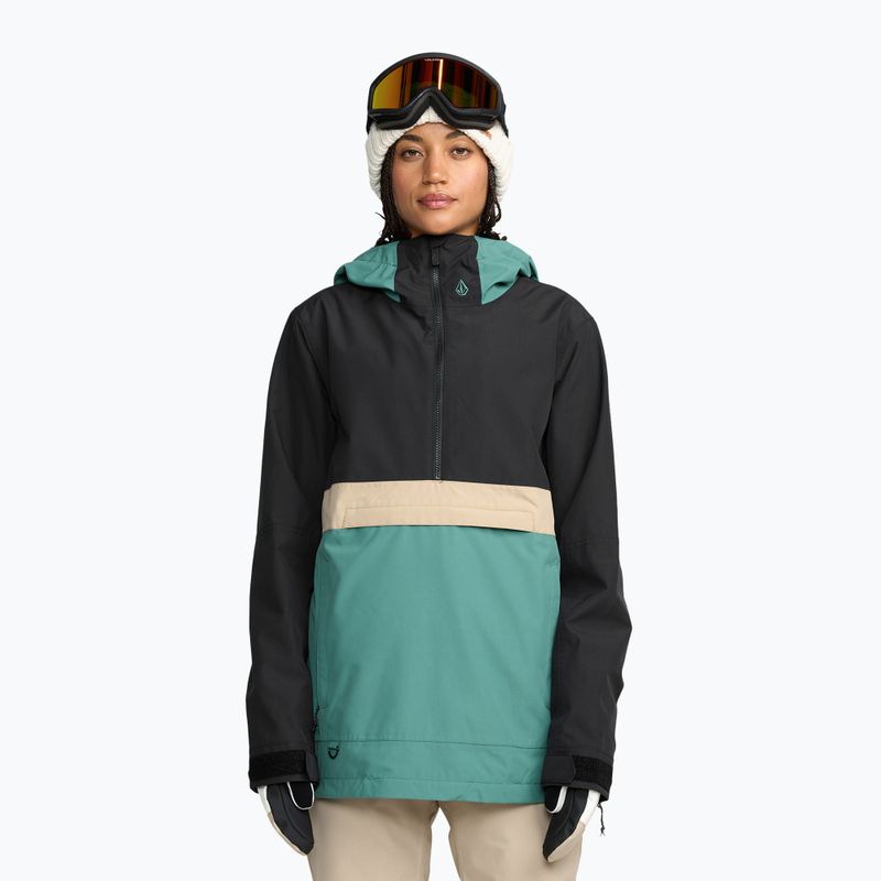 Giacca da snowboard donna Volcom Harlan Pullover spruce green