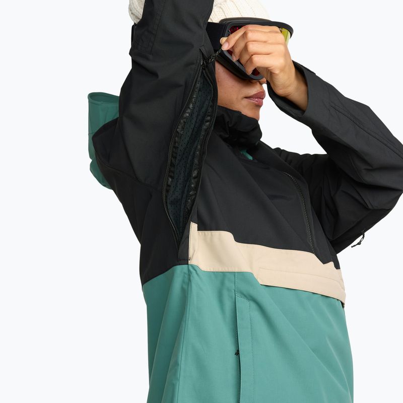 Giacca da snowboard donna Volcom Harlan Pullover spruce green 7