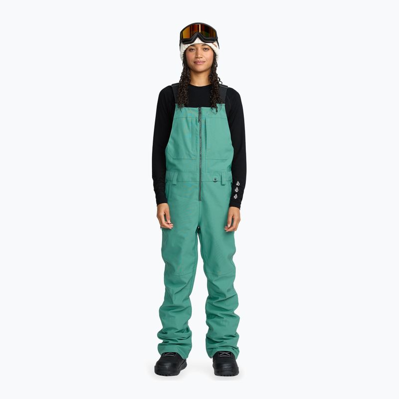 Salopette da sci donna Volcom Swift Bib Overall spruce green