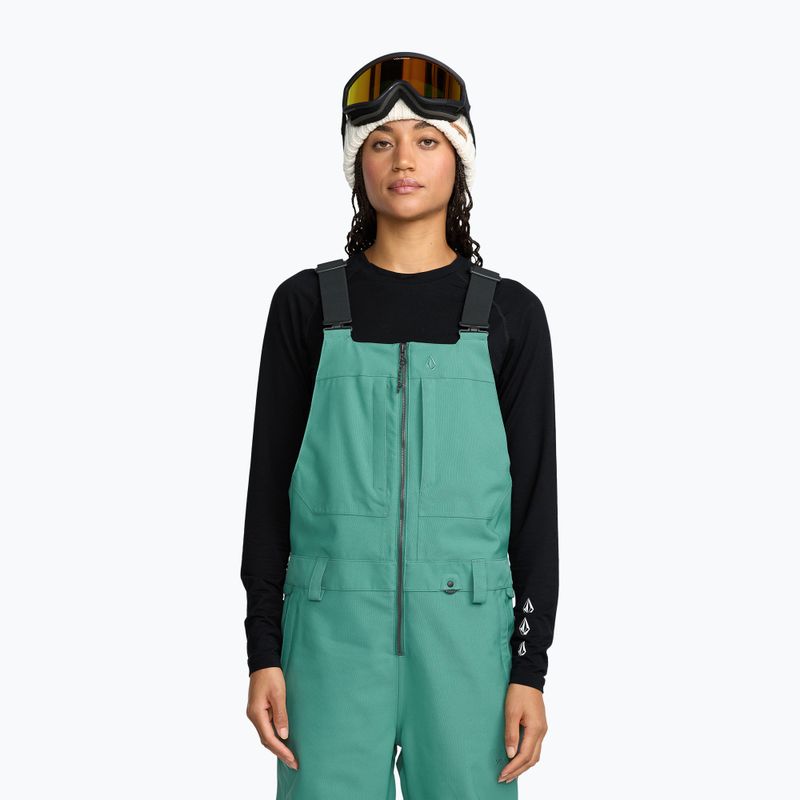 Salopette da sci donna Volcom Swift Bib Overall spruce green 6