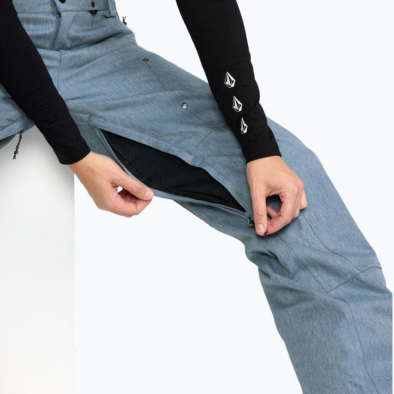 Pantaloni da snowboard donna Volcom Pollock denim 5