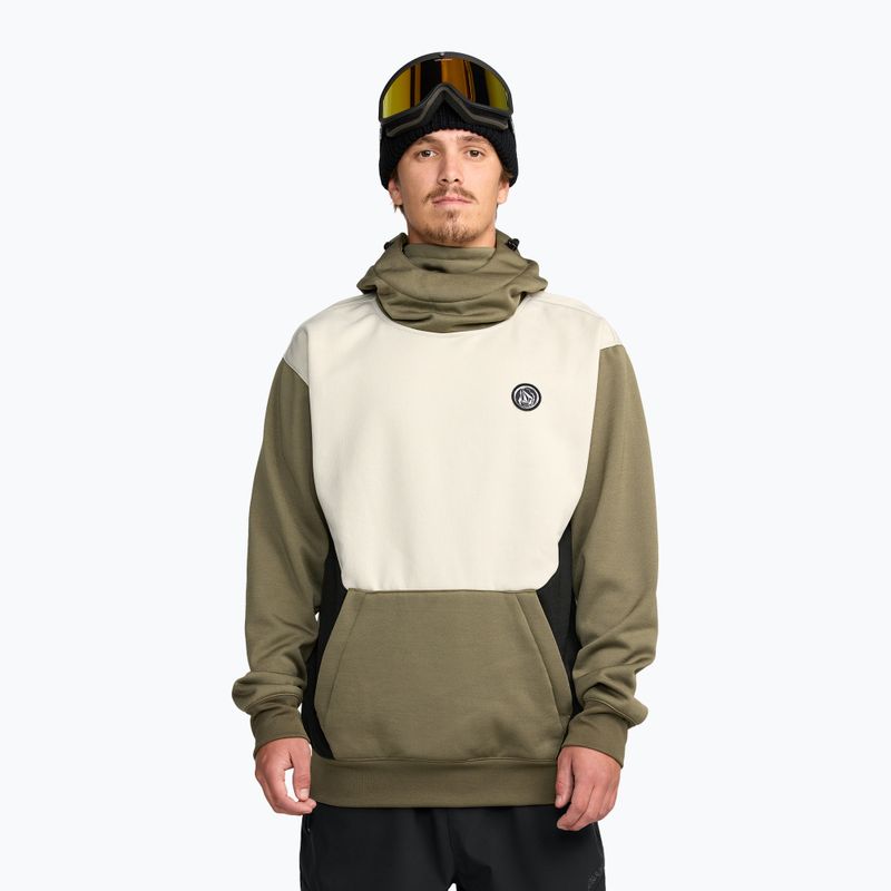 Felpa da snowboard uomo Volcom Hydro Riding Hoodie military