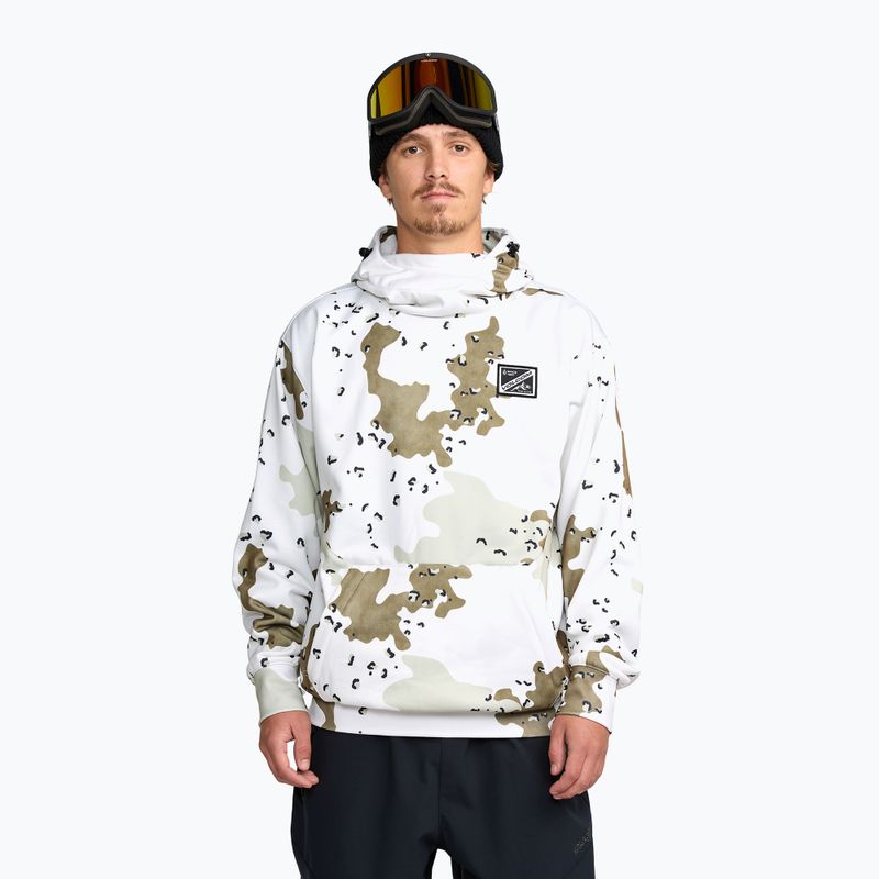 Felpa da snowboard uomo Volcom Hydro Riding Hoodie white