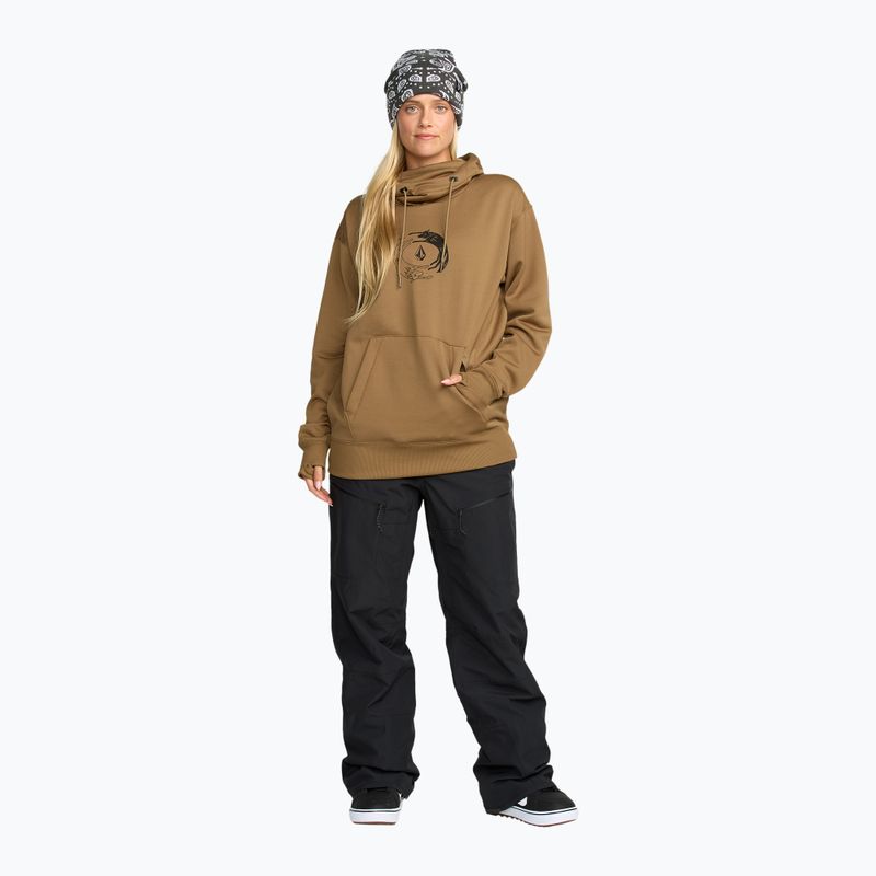 Felpa da snowboard donna Volcom Riding Hydro P/O bronze 2