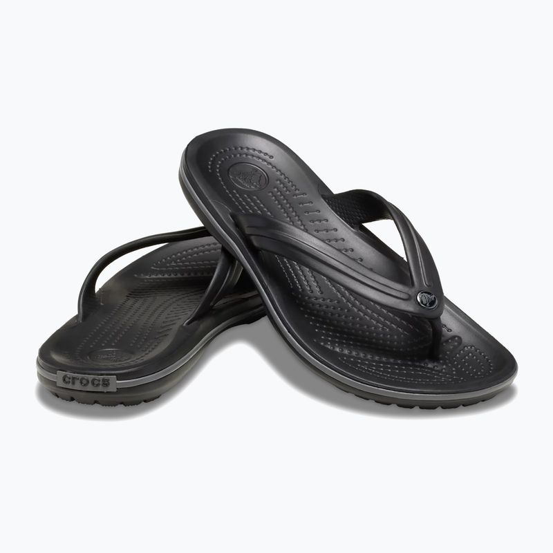 Crocs Crocband Flip infradito nero/grigio ardesia 2