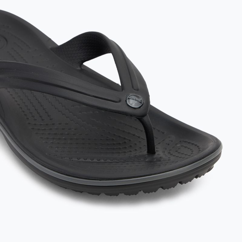 Crocs Crocband Flip infradito nero/grigio ardesia 7