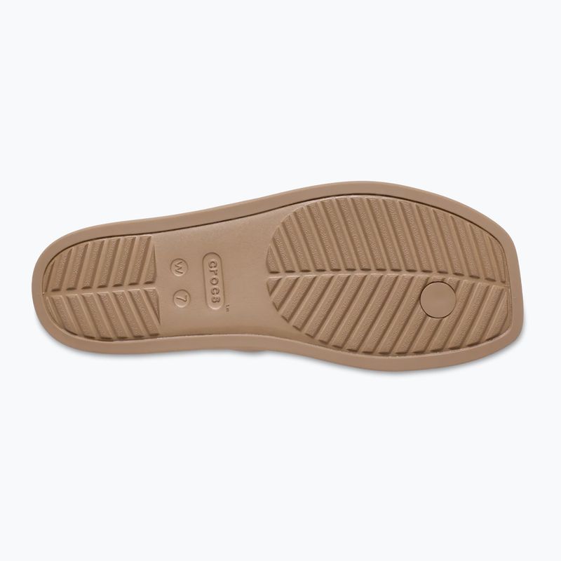 Ciabatte da donna Crocs Miami Toe Loop Sandal milk chocolate 3