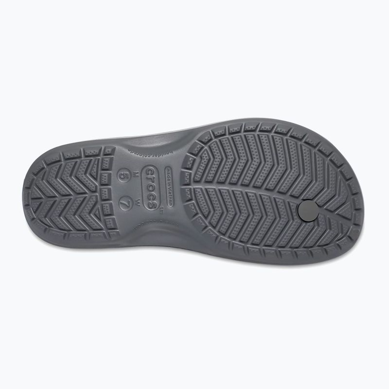 Crocs Crocband Flip - infradito grigio ardesia/fumo 4