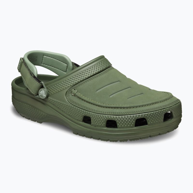 Zoccolo Crocs Yukon Vista II LR da uomo verde militare