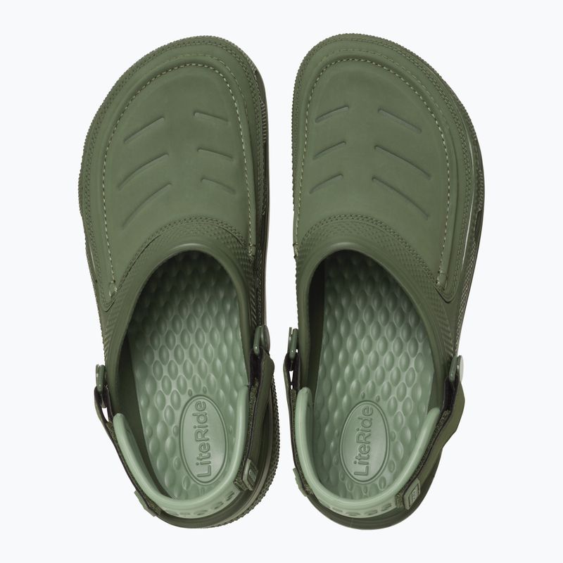 Zoccolo Crocs Yukon Vista II LR da uomo verde militare 2