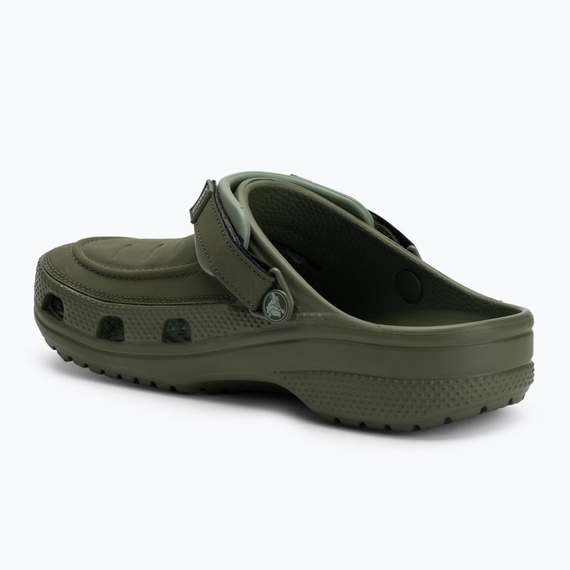 Zoccolo Crocs Yukon Vista II LR da uomo verde militare 4
