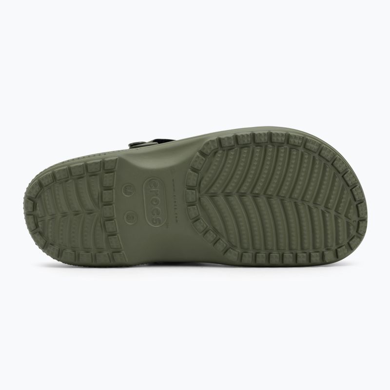 Zoccolo Crocs Yukon Vista II LR da uomo verde militare 5
