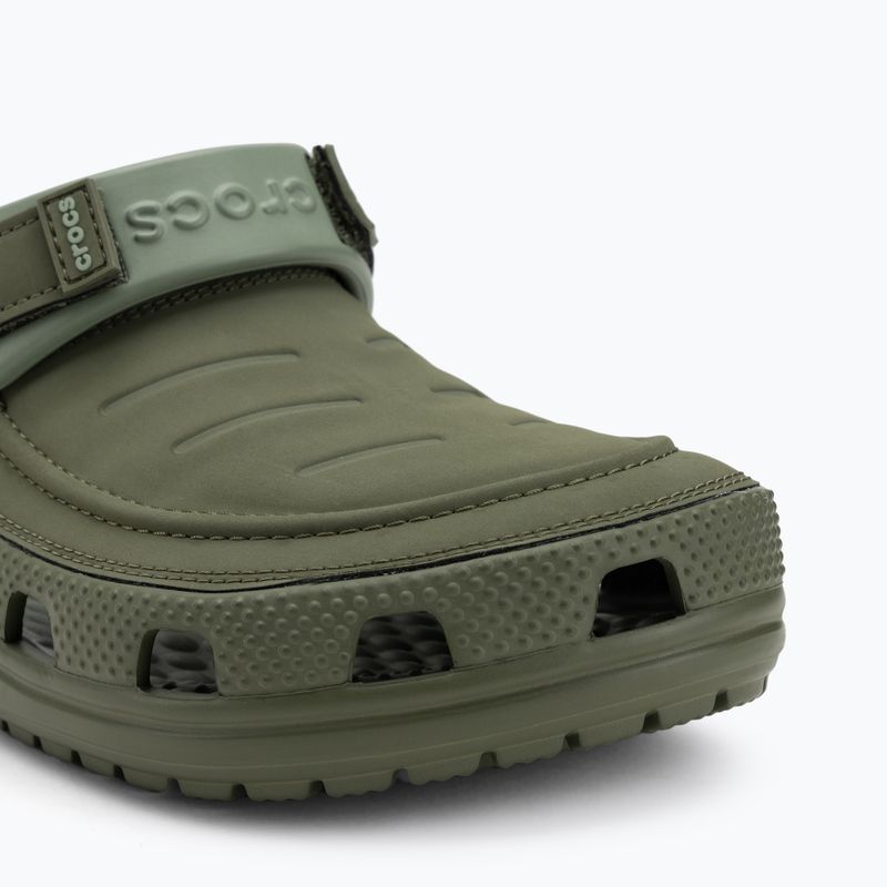 Zoccolo Crocs Yukon Vista II LR da uomo verde militare 8