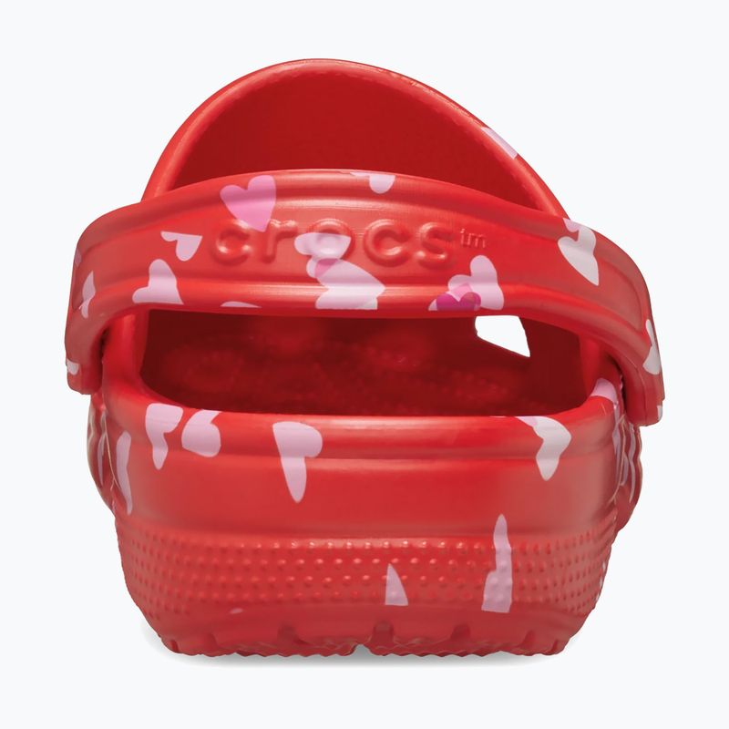 Zoccolo Crocs Classic Valentines Day rosso ciliegia 3