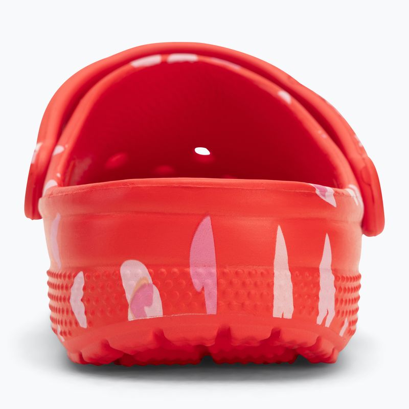Zoccolo Crocs Classic Valentines Day rosso ciliegia 6