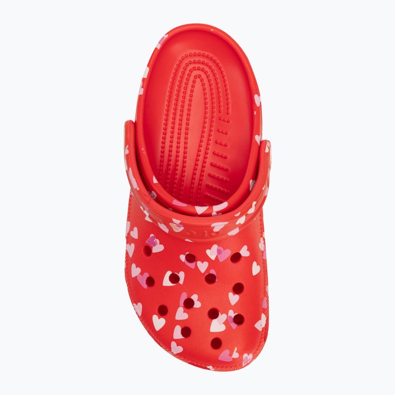 Zoccolo Crocs Classic Valentines Day rosso ciliegia 7