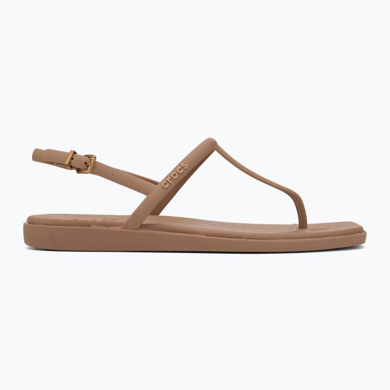 Sandali da donna Crocs Miami Thong Flip milk chocolate 2
