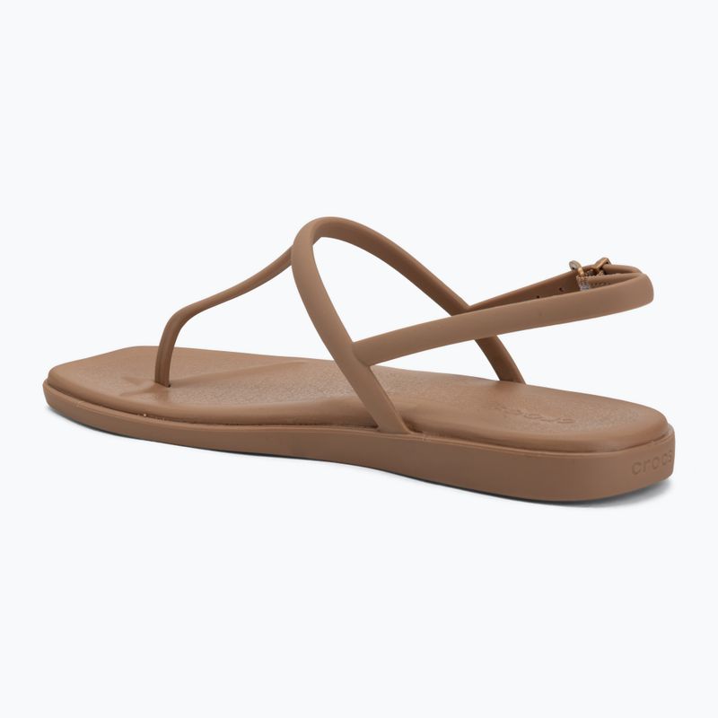 Sandali da donna Crocs Miami Thong Flip milk chocolate 3