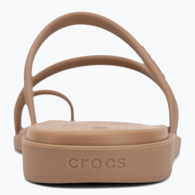 Ciabatte da donna Crocs Miami Toe Loop Sandal milk chocolate 6