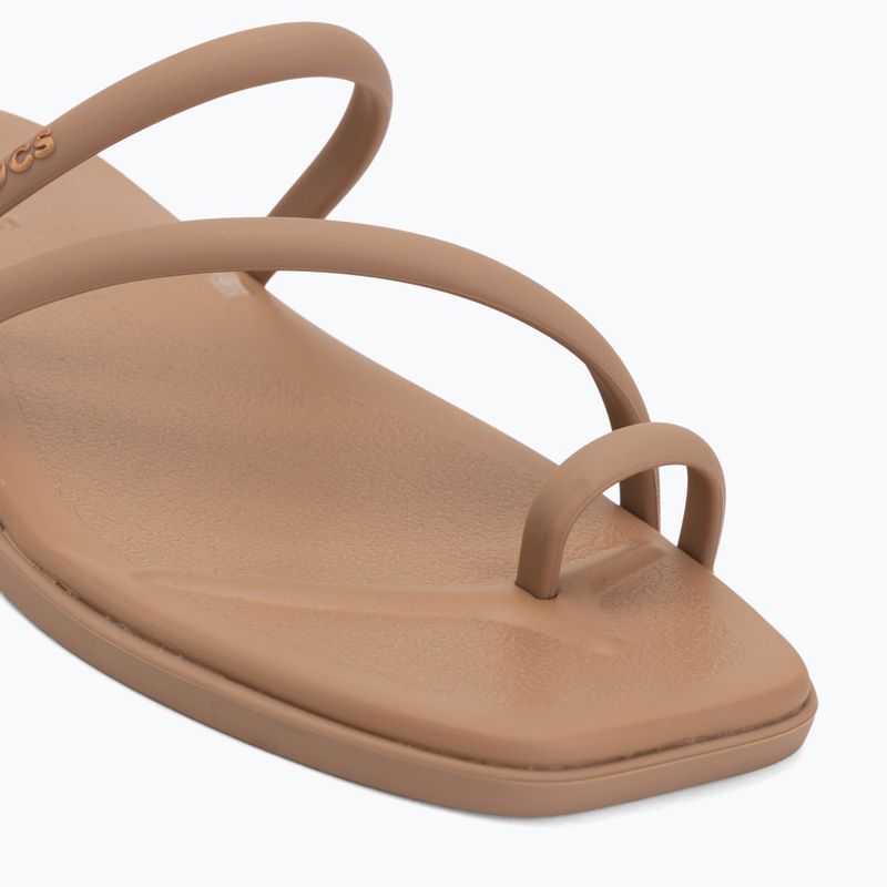 Ciabatte da donna Crocs Miami Toe Loop Sandal milk chocolate 7