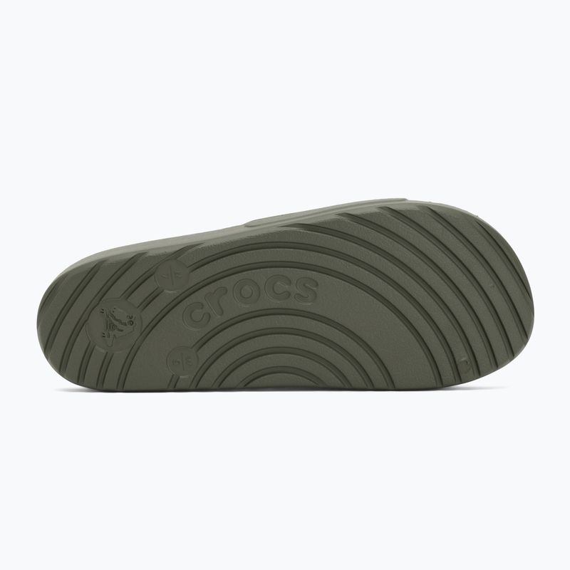 Crocs Slide infradito verde militare 4
