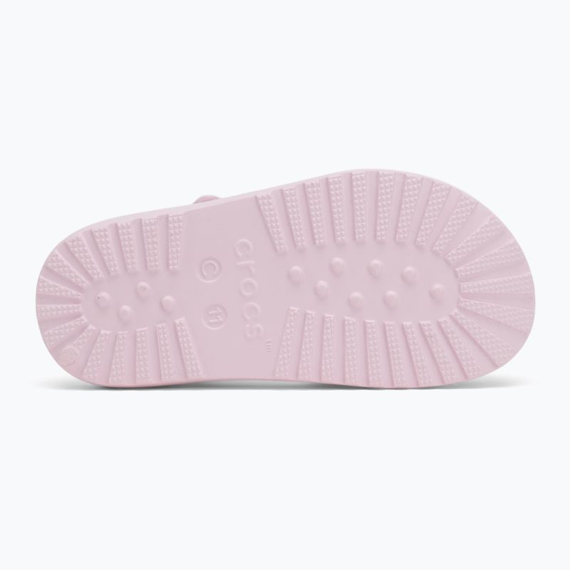 Crocs Classic Fisherman Sandali per bambini rosa latte 4