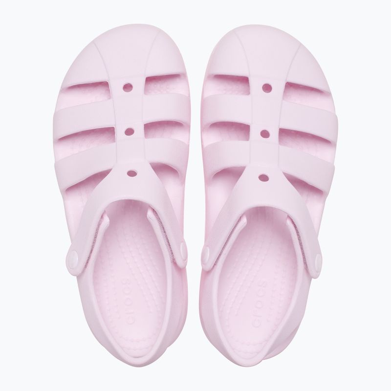Crocs Classic Fisherman Sandali per bambini rosa latte 2