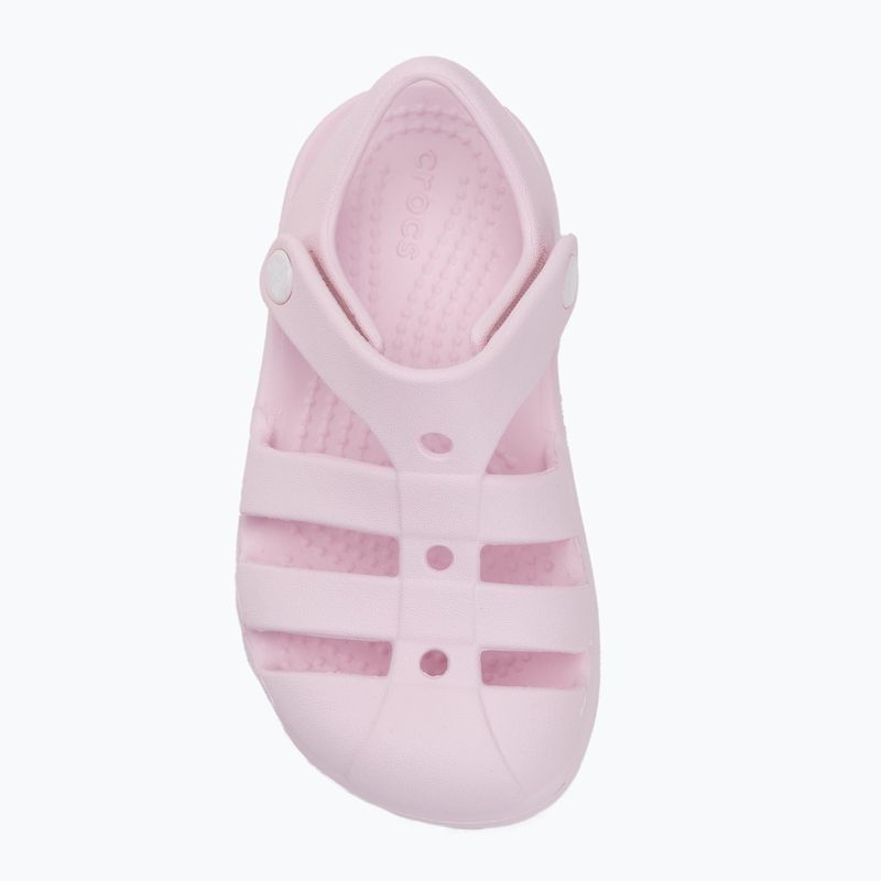 Crocs Classic Fisherman Kids Toddler sandali rosa latte 5