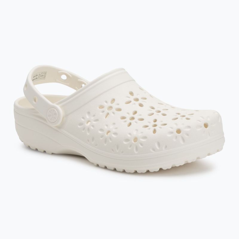 Crocs Classic Floral Cutout Clog infradito in gesso 2