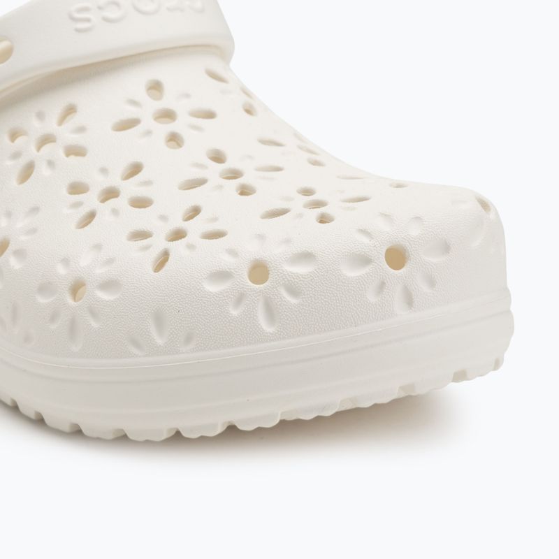 Crocs Classic Floral Cutout Clog infradito in gesso 8