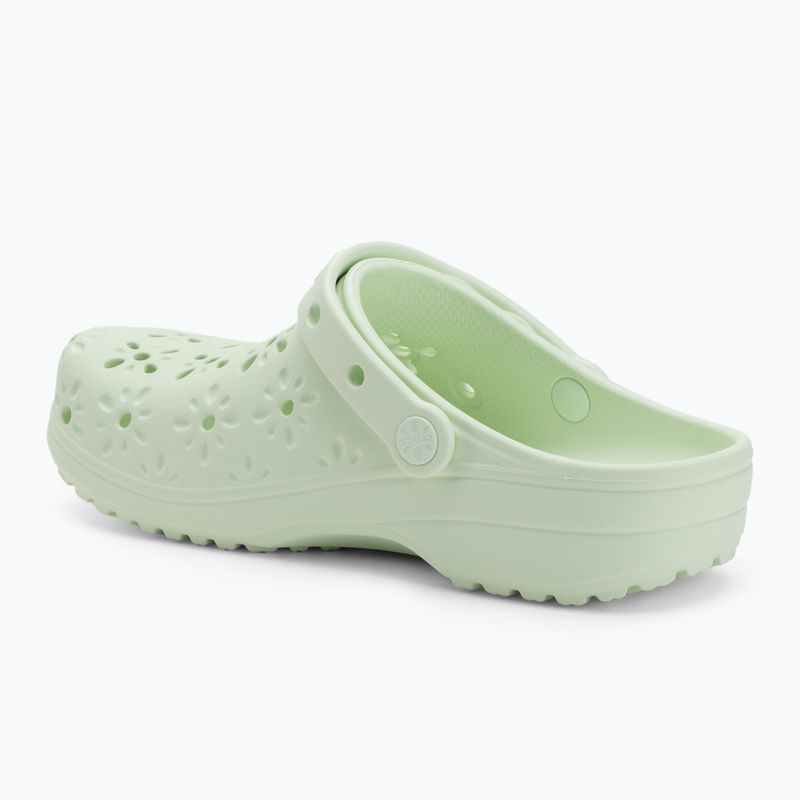 Crocs Classic Floral Cutout Clog infradito tinta giada 4