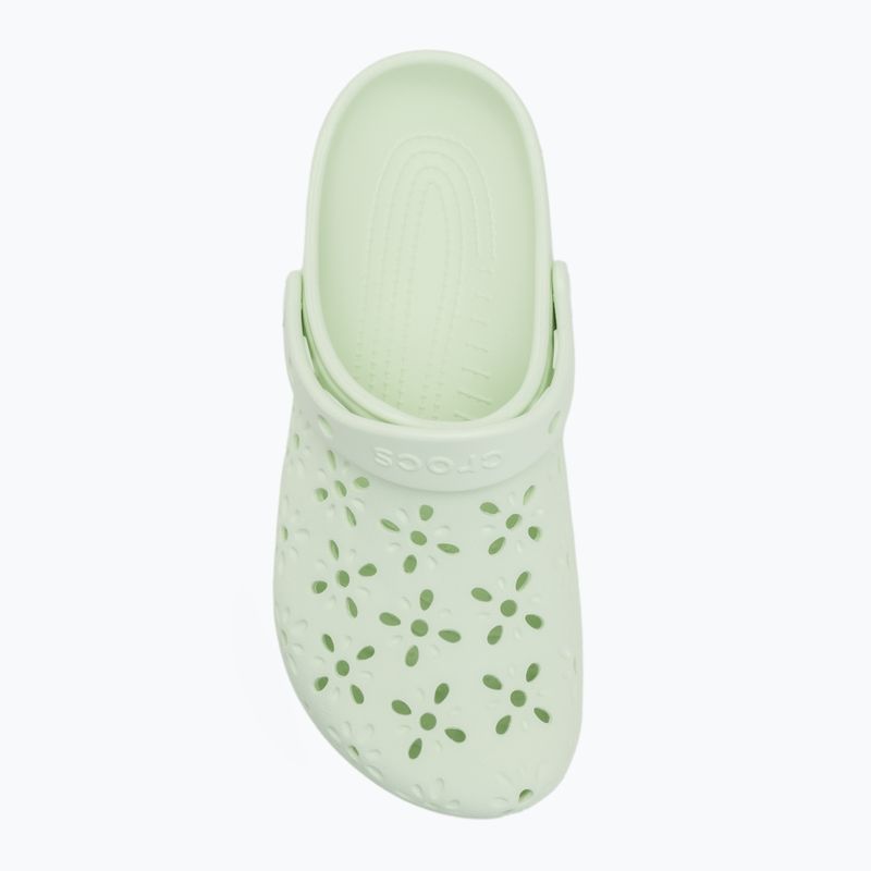 Crocs Classic Floral Cutout Clog infradito tinta giada 6
