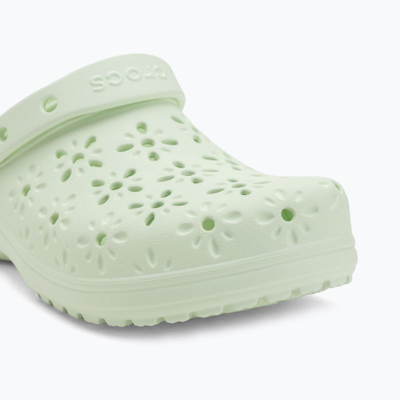 Crocs Classic Floral Cutout Clog infradito tinta giada 8