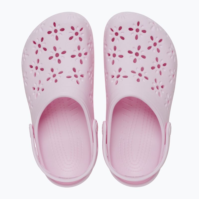 Crocs Classic Floral Cutout Clog rosa latte 2