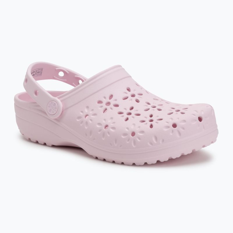 Crocs Classic Floral Cutout Clog rosa latte 2