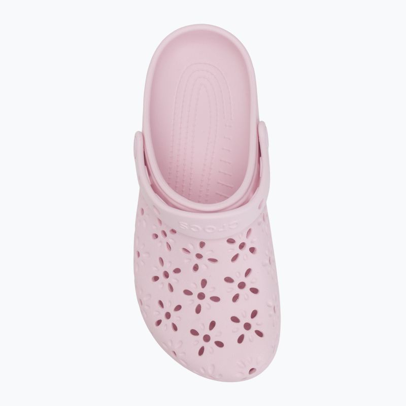 Crocs Classic Floral Cutout Clog rosa latte 6
