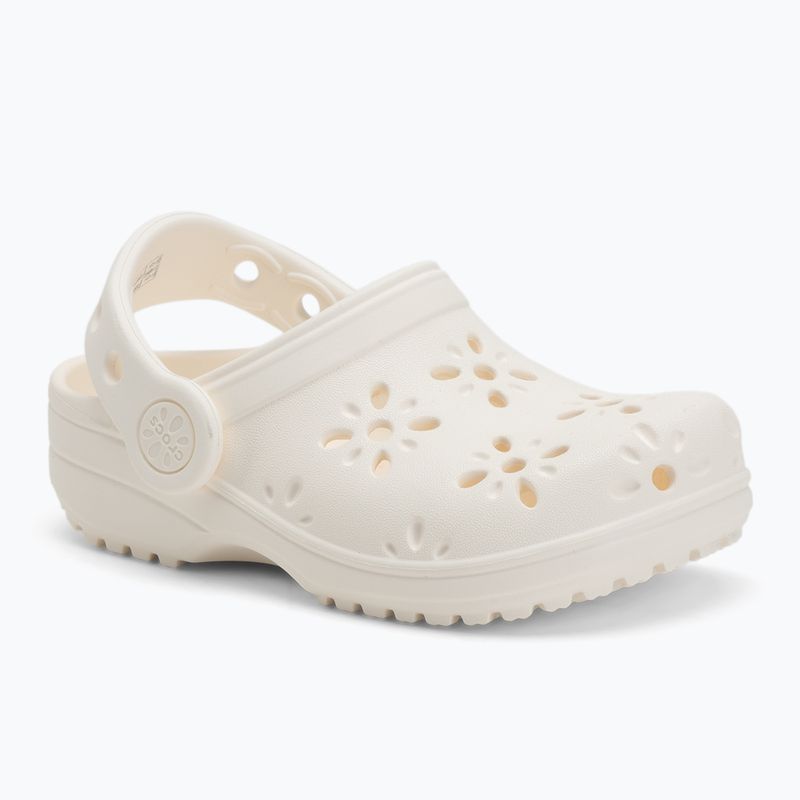 Crocs Classic Floral Cutout Clog Bambini Toddler infradito in gesso 2