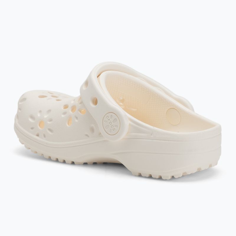 Crocs Classic Floral Cutout Clog Bambini Toddler infradito in gesso 4