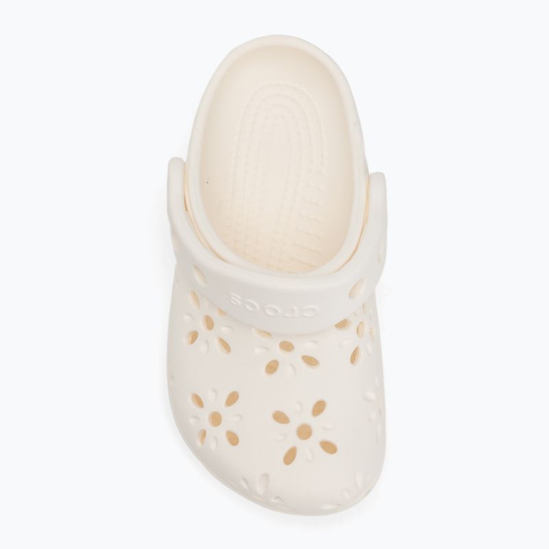 Crocs Classic Floral Cutout Clog Bambini Toddler infradito in gesso 6
