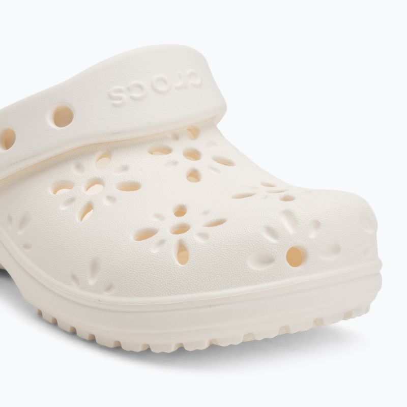 Crocs Classic Floral Cutout Clog Bambini Toddler infradito in gesso 8