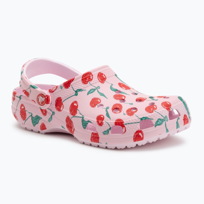 Zoccolo Crocs Classic Fresh Fruits rosa latte 2