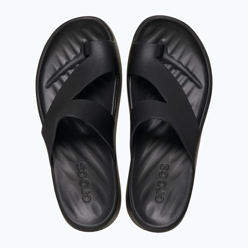 Infradito Crocs Getaway Platform Toe Loop donna nero 2