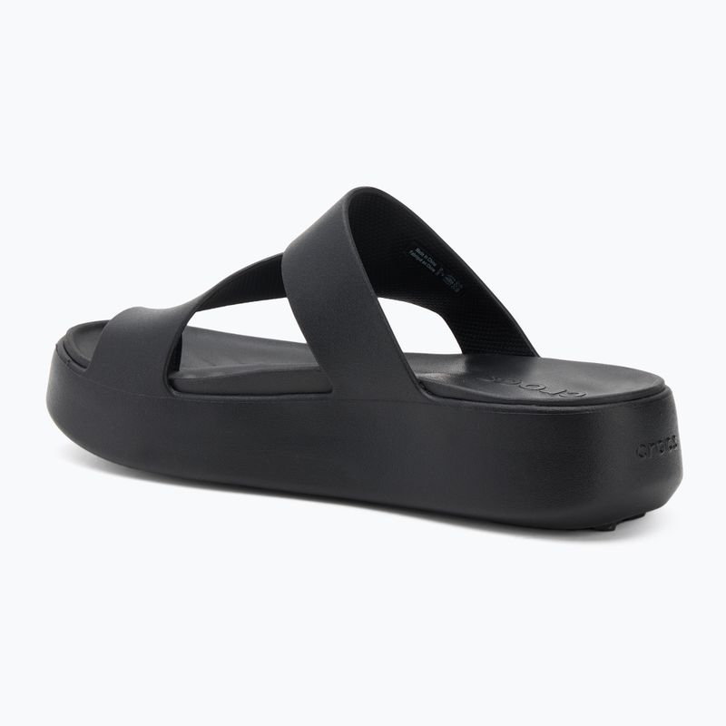 Infradito Crocs Getaway Platform Toe Loop donna nero 3