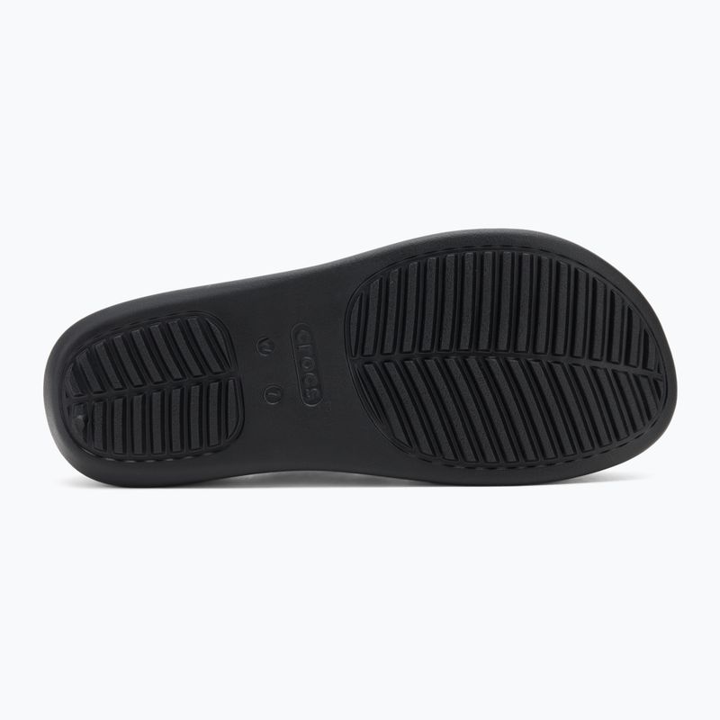 Infradito Crocs Getaway Platform Toe Loop donna nero 4