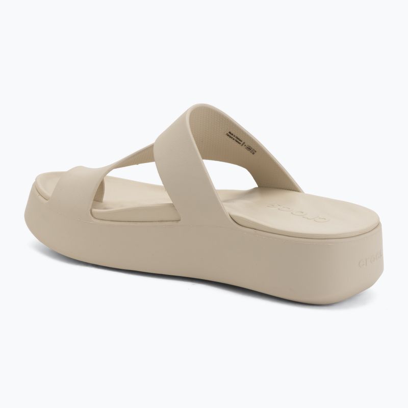 Infradito da donna Crocs Getaway Platform Toe Loop sandstone 3