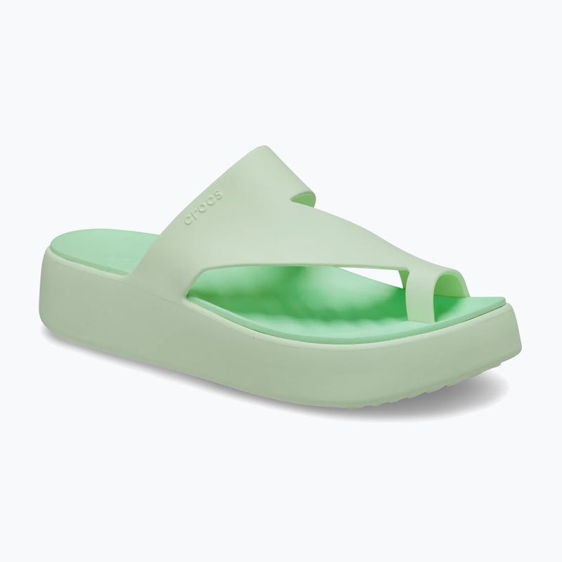 Infradito donna Crocs Getaway Platform Toe Loop jade tint 2